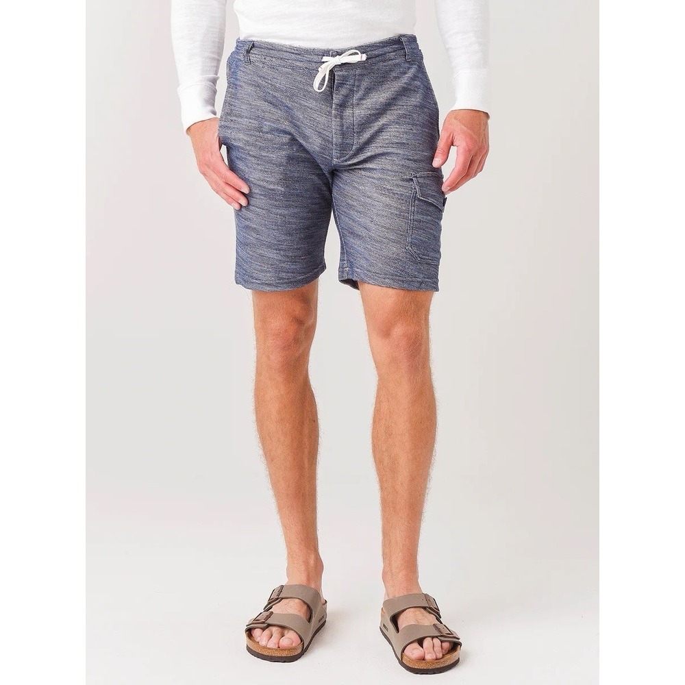 Johnnie-O Men's Size XL Boardy Lounger Shorts‎ Wake Blue Terry Cloth 8" Inseam
